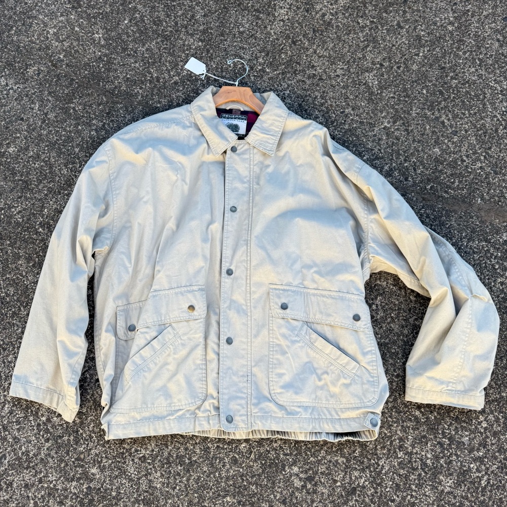 Vintage Generra Reserve Outdoor Gear tan / khaki bomber coat - men’s xl